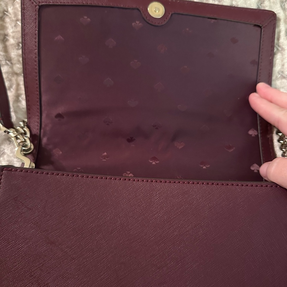 Maroon Kate Spade purse